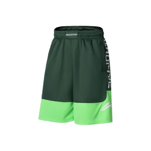 LINING Basketball Collection Повседневные шорты Мужской Estate Зеленый Флуоресцентный ACID Зеленый