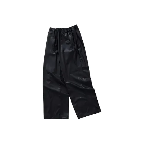 LIVINGTOWN Кожаные штаны унисекс черные