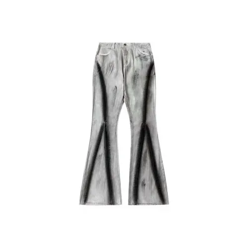 MGXEK Белые Унисекс Джинсы