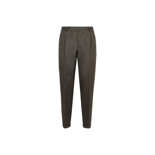PT Pantaloni Torino Gray Men's Casual Pants PT Pantaloni Torino Серый Мужские Повседневные Брюки