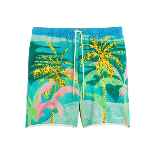 Celine x TYSON REEDER Повседневные шорты Мужские Зеленые