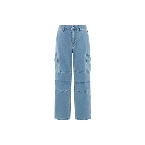 CAT Светло-синие Мужские Джинсы