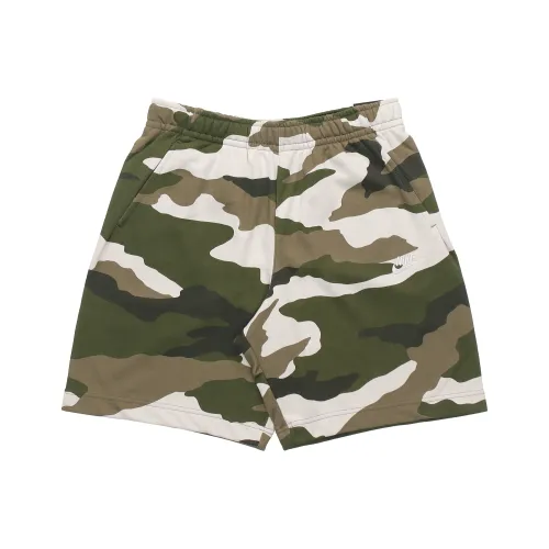 Nike Medium Olive Green Men's Casual Shorts Nike Средние Оливково-зеленые Мужские Повседневные Шорты