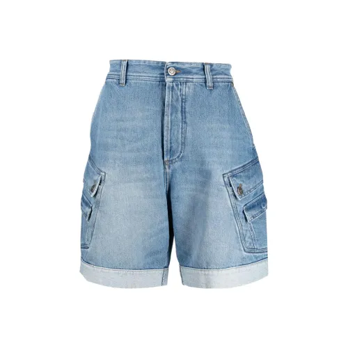 BALMAIN Men's Blue Denim Shorts BALMAIN Мужские синие джинсовые шорты