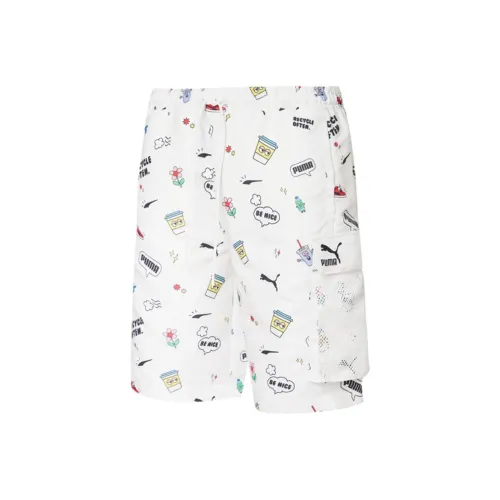 PUMA Белые Мужские Повседневные Шорты