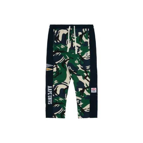 AAPE Зеленые полосы GRC Мужские Повседневные Брюки