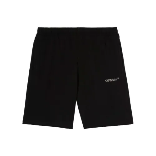 Off Белый SS22 Повседневные шорты Мужской Черный