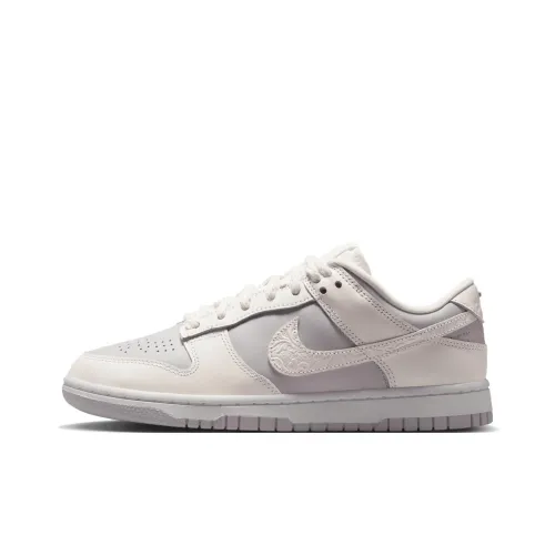 Nike Dunk Скейтборд Кроссовки Низкие Топ Серый/Бежевый Женские
