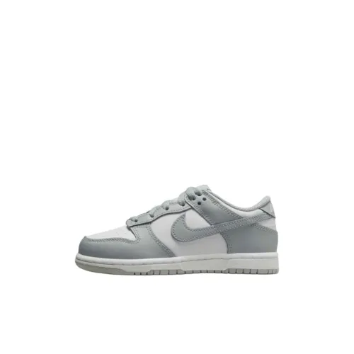 Nike Dunk Slip Resistant Abrasion Resistant Низкий Топ Детские Скейтбординги Белый Серый для Дети 3-7 лет
