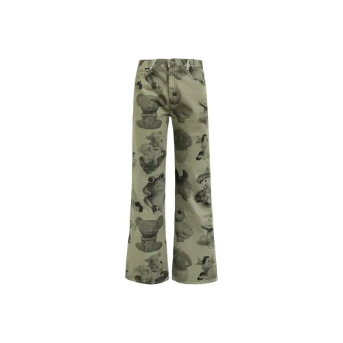 Vivienne Westwood SS25 Джинсы Мужские Зеленые