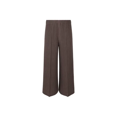 Homme Plissé Issey Miyake Коричневый Мужские Повседневные Штаны