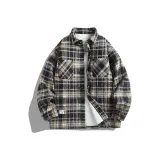 Black Check Spring Autumn (Double Pocket)  
Черная клетка весна осень (двойной карман)