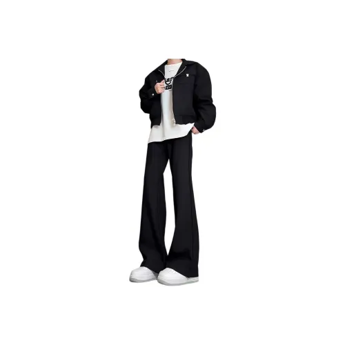 BLACK AT Черный Унисекс Костюм Брюки