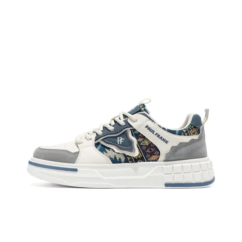 PAUL FRANK Slip-resistant Abrasion-resistant Low-top Skateboard Shoes Men's PAUL FRANK Противоскользящие Износостойкие Низкие Кеды для Скейтбординга Мужские