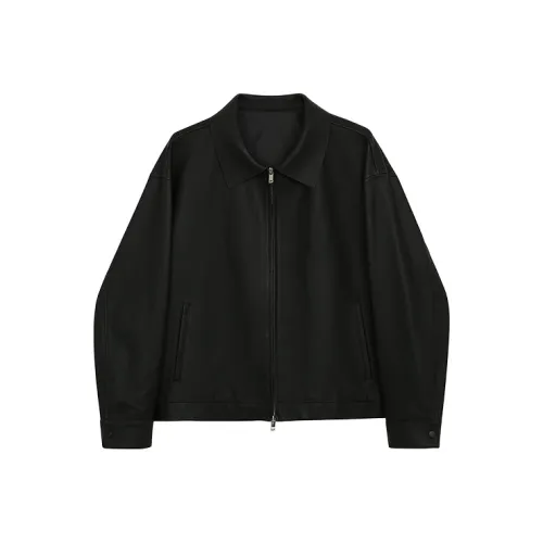 Osens Классический черный Мужская кожа Куртка