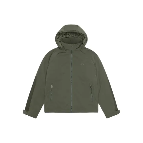 Stussy Хлопковый пуховик Мужской Зеленый