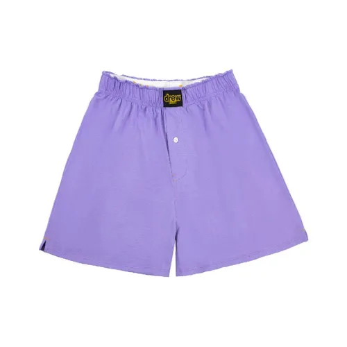 Drew House Letter Logo Series Лаванда Унисекс Повседневные шорты