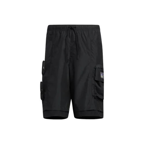 Adidas Мужские карго шорты черного цвета