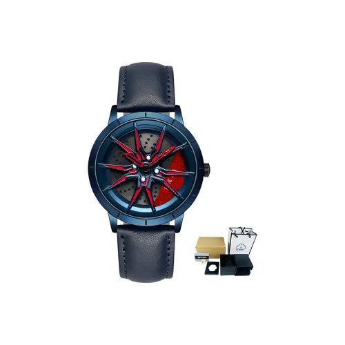 Sanda Wheel Collection Кварцевый механизм Кожаный ремешок Часы Мужские Часы с открытым механизмом