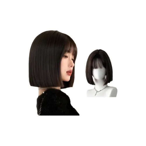 QIYEXUE Городской CHIC Стиль One Cut Женская Перука Bobo Голова Ключица Волосы