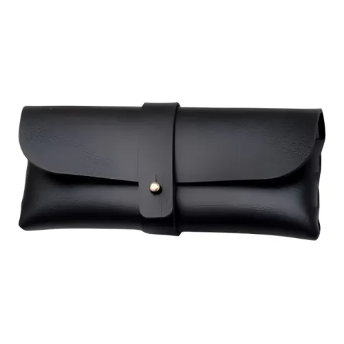 ALOENEY Чехол для очков из кожи большой унисекс черный белый