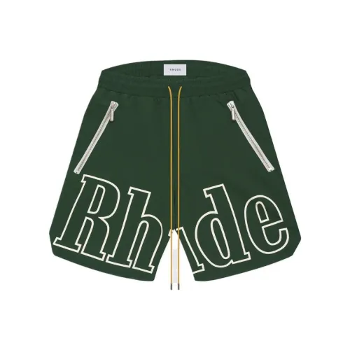 RHUDE Зеленые Мужские Повседневные Шорты