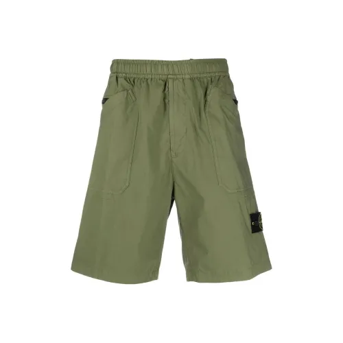 Stone Island Зеленые Мужские Повседневные Шорты