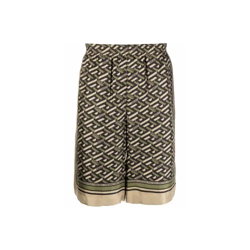 VERSACE Зеленые Мужские Повседневные Шорты