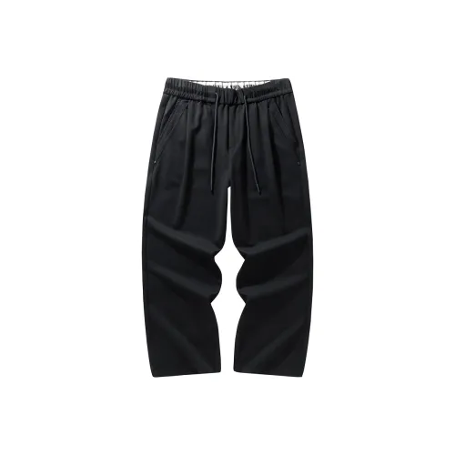 HZWH Мужские Повседневные Брюки Черные