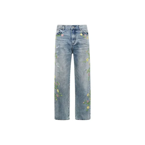 BIRTH OF ROYAL CHILD Джинсы Унисекс Светлый Синий