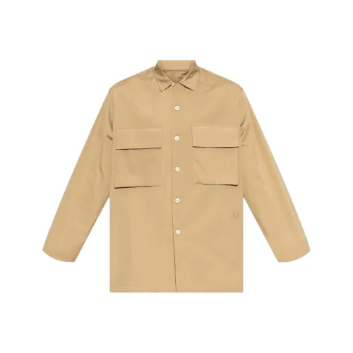 JIL SANDER Коричневый Мужские Рубашки