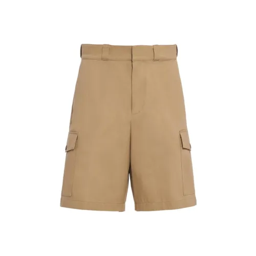 PRADA Khaki Мужские Карго Шорты