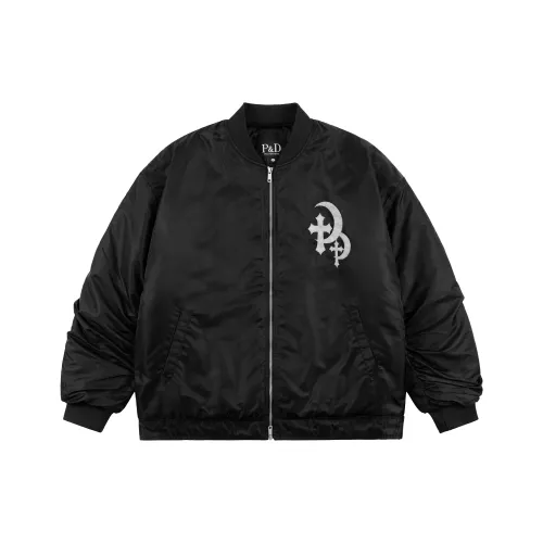 PILOTDRAGON P D 24FW Куртки и Пальто Унисекс Черный