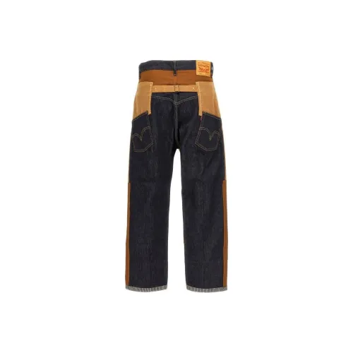 JUNYA WATANABE Джинсы Мужские Синие Коричневые