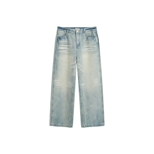 YEARNED Джинсы Унисекс Light Синий