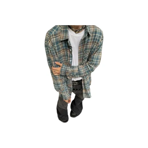 PISYPOX Синие Унисекс Рубашки