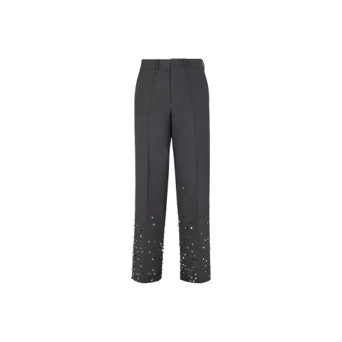 Fendi Gray Мужские костюмные брюки