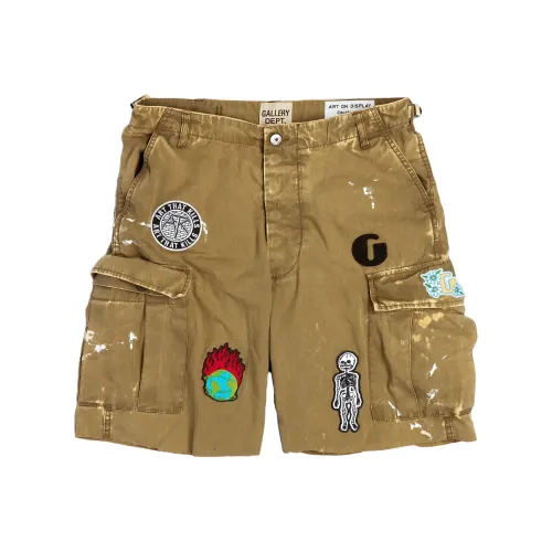 Gallery Dept. Оливковые унисекс шорты карго