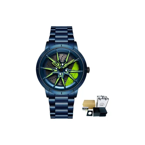 Sanda Wheel Collection Кварцевый механизм Стальной ремешок Часы Мужские Часы с открытым механизмом