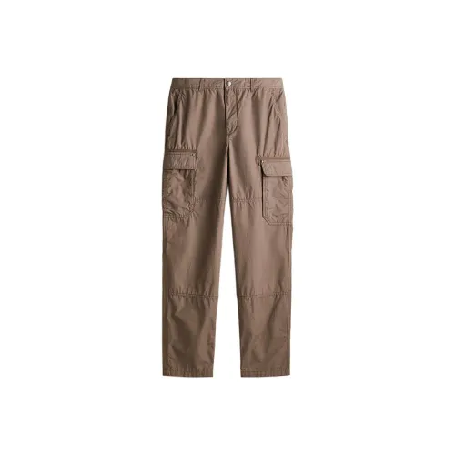 H M Карго Брюки Мужские Темно-Бежевые