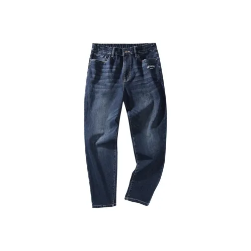 Dance with wolves Джинсы Мужские Темно-синие