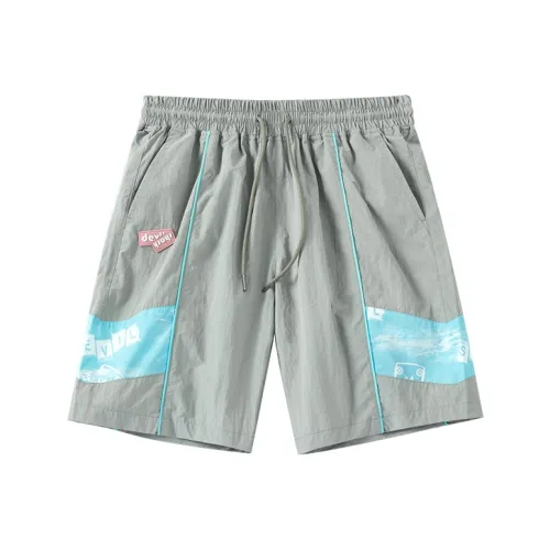 LAMLICKA Loose Fit Shorts Unisex Gray LAMLICKA Свободный крой Шорты Унисекс Серый