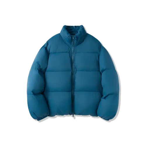 SHANTREE Хлопковый пуховик унисекс темно-зеленый