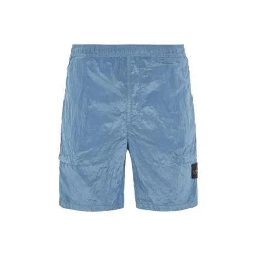 STONE ISLAND SS22 Повседневные шорты Мужские Светло-синие