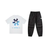 Комплект (Белая футболка + Черные штаны)