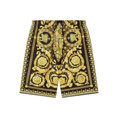 VERSACE Повседневные шорты Мужские Желтые