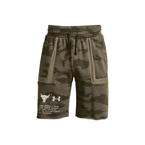 Under Armour Project Rock Army Green Мужские Повседневные Шорты