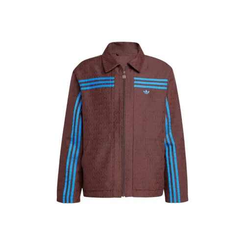 Adidas Originals 70S FW24 Куртки и Пальто Мужской Темно-Коричневый