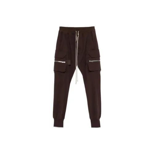 RICK OWENS совместный бренд RO Карго Брюки Мужские Коричневые