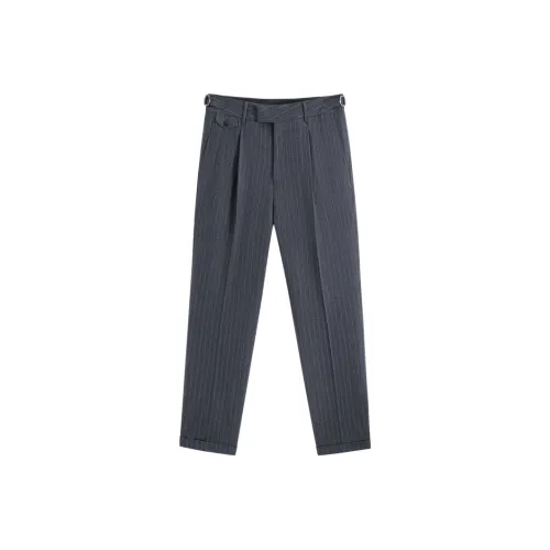 GXG Костюм Брюки Мужские Серые с Белым Принт Полосы